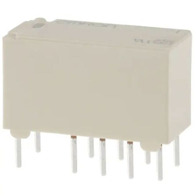 Omron PCB Signal Relay, 12V dc Coil, 2A, DPDT