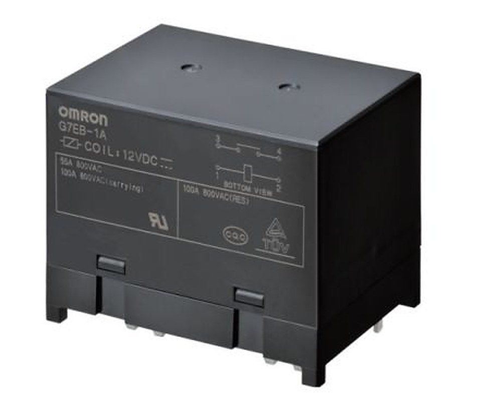 Omron PCB Non-Latching Relay, 24V dc Coil, 100A Switching Current, SPST