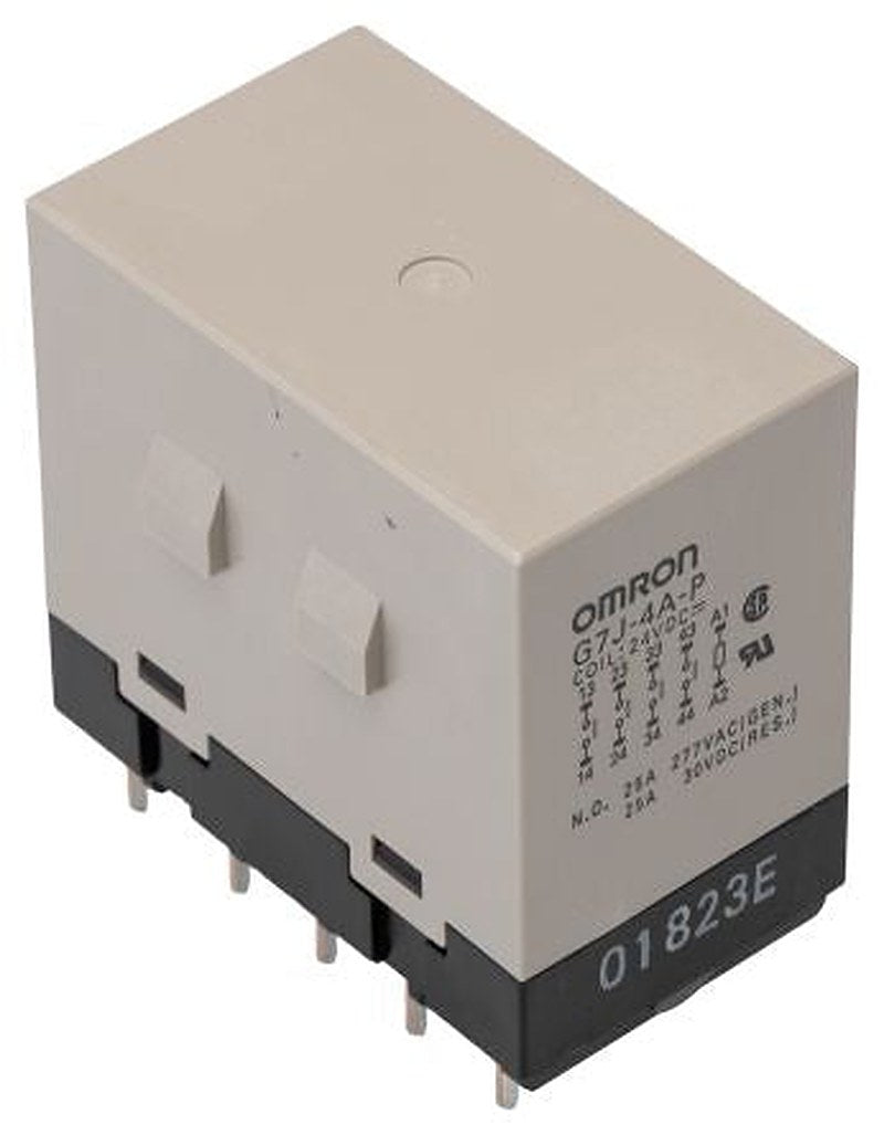 Omron PCB Power Relay, 24V dc Coil, 25A Switching Current, 4 NO