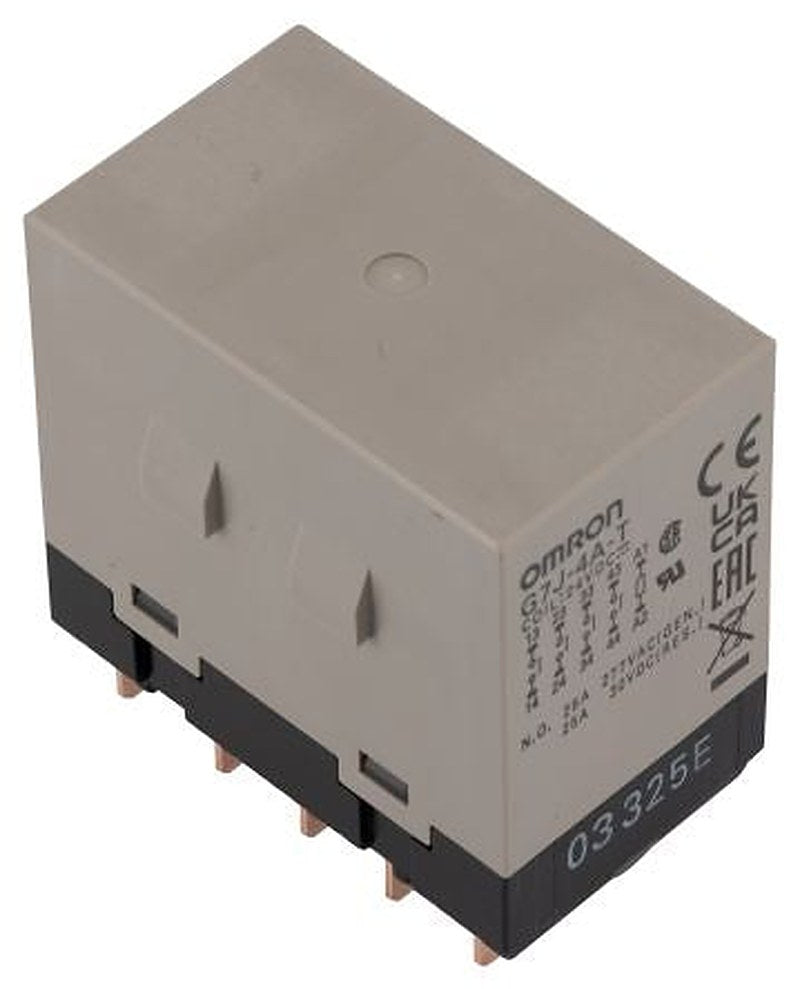 Omron Panel Power Relay, 240V Coil, 25A Switching Current, 4 NO