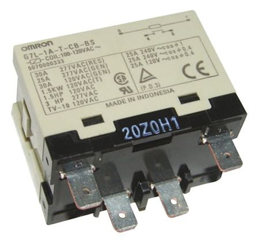 Omron Panel Power Relay, 6V dc Coil, 30A Switching Current, SPST