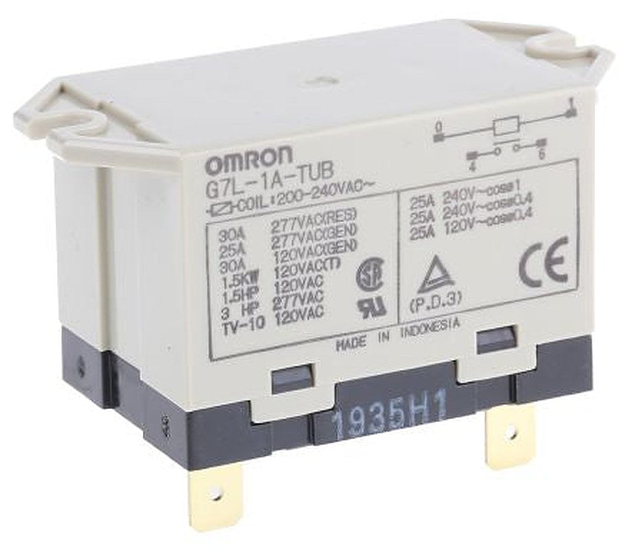 Omron PCB Power Relay, 240V dc Coil, 1A Switching Current, SPST