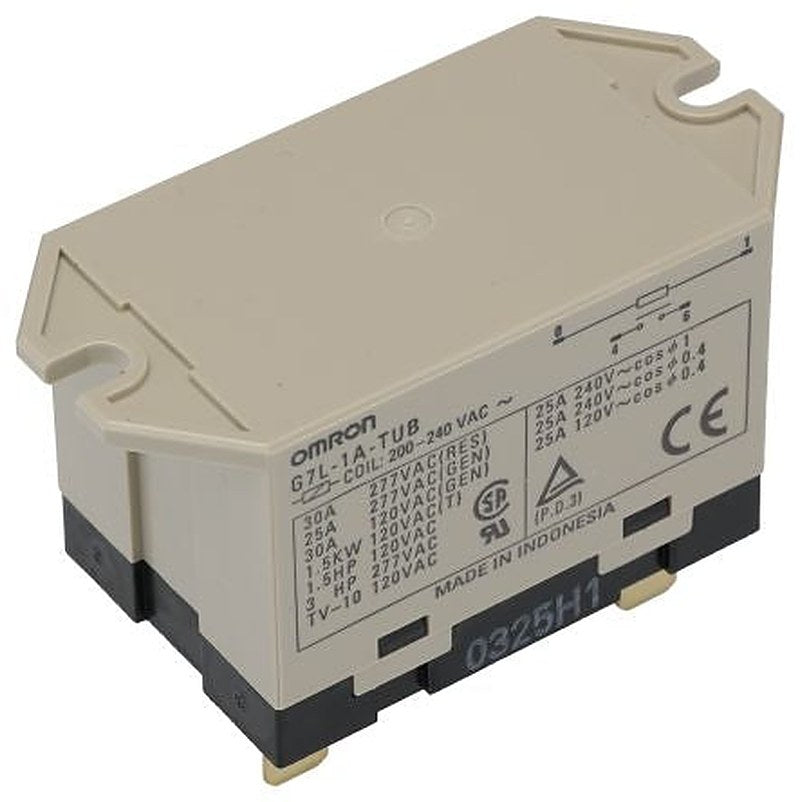 Omron Power Relay, 200V ac, 240 V ac Coil, 30A Switching Current, DPST