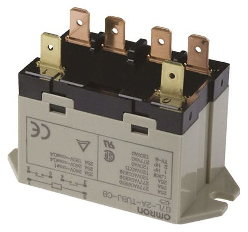 Omron Power Relay, 12V dc Coil, 25A Switching Current, DPST