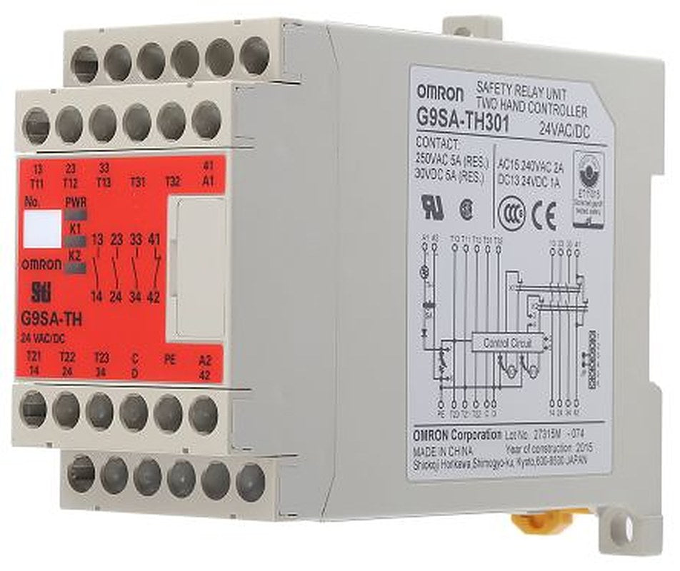 Omron G9SA, 24V ac/dc Safety Relay, 3 Safety Contacts, 1