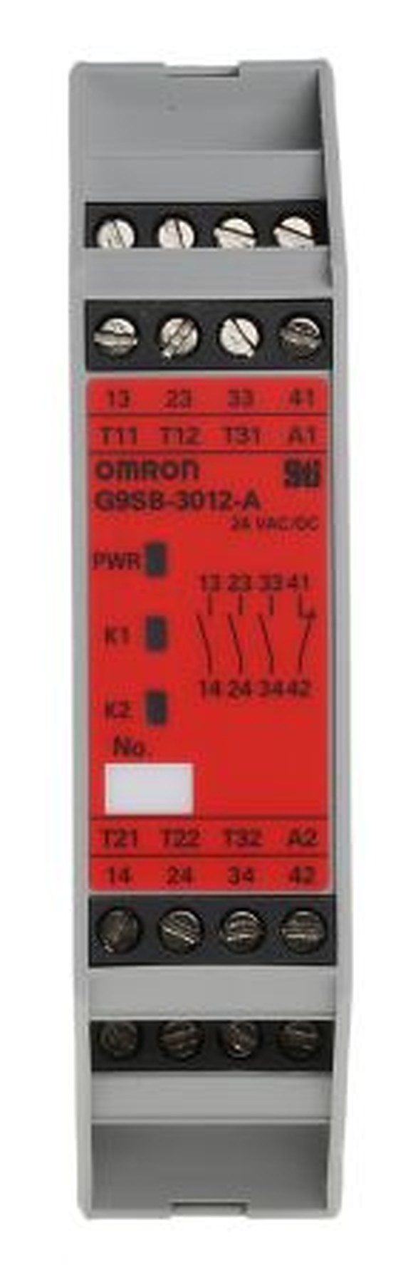 Omron G9SB, 24V ac/dc Safety Relay, 3 Safety Contacts, 1