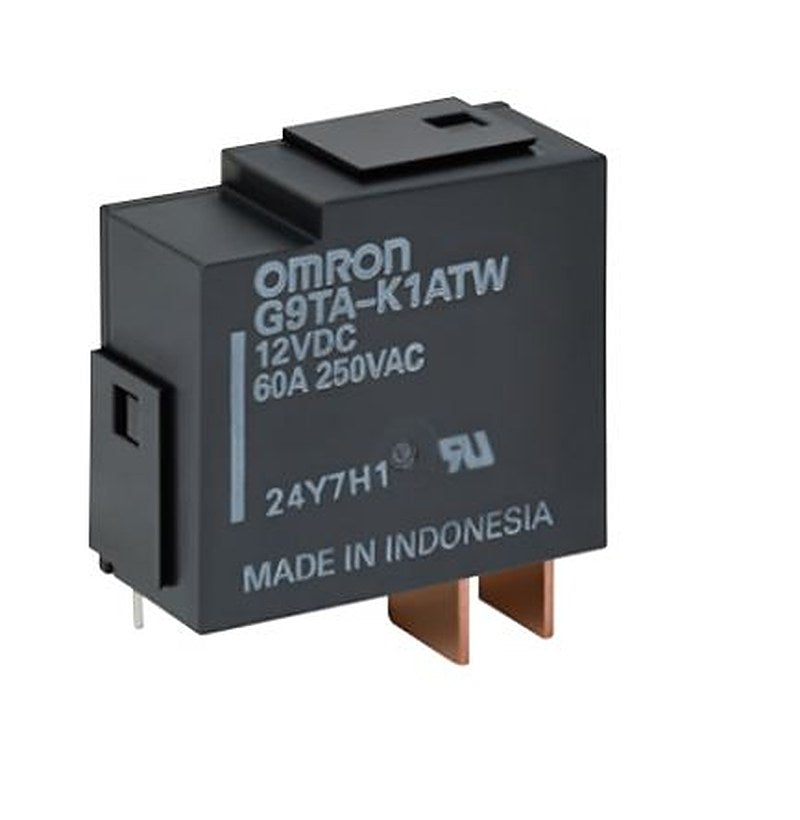 Omron PCB Power Relay, 12V dc Coil, 60A Switching Current, SPST