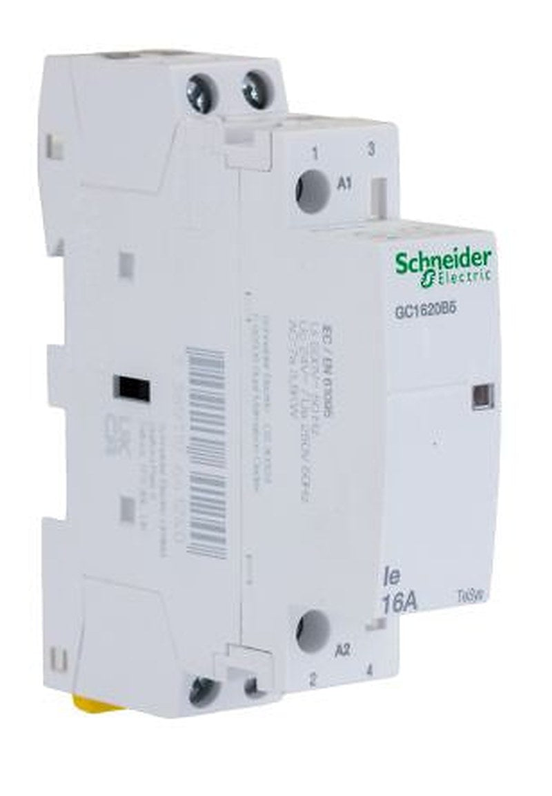 Schneider Electric TeSyS GC Contactor, 24V ac Coil, 2-Pole, 16 A, 0.65 W 24V ac, 2 NO, 250V ac