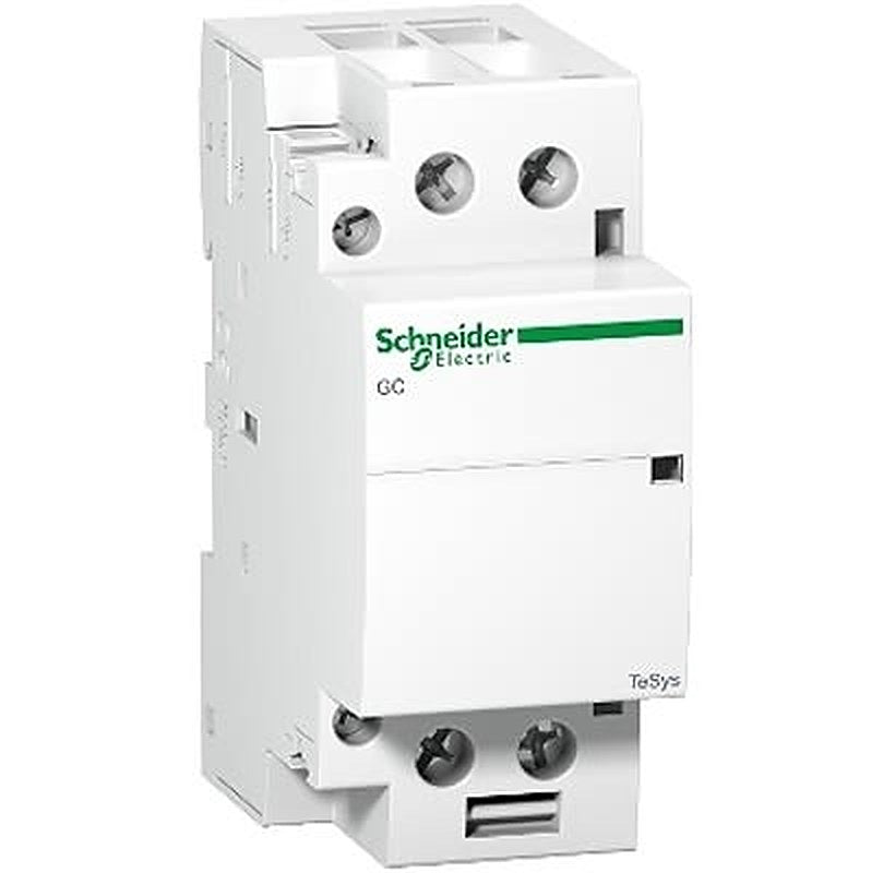 Schneider Electric TeSys GC Contactor, 240V Coil, 2-Pole, 63 A, 8 W 240V, 2 NO, 500V