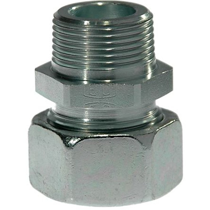 Parker GE06LLMCF Hydraulic Fitting Male Metric, 90 °, Steel, 6 mm Hose ID