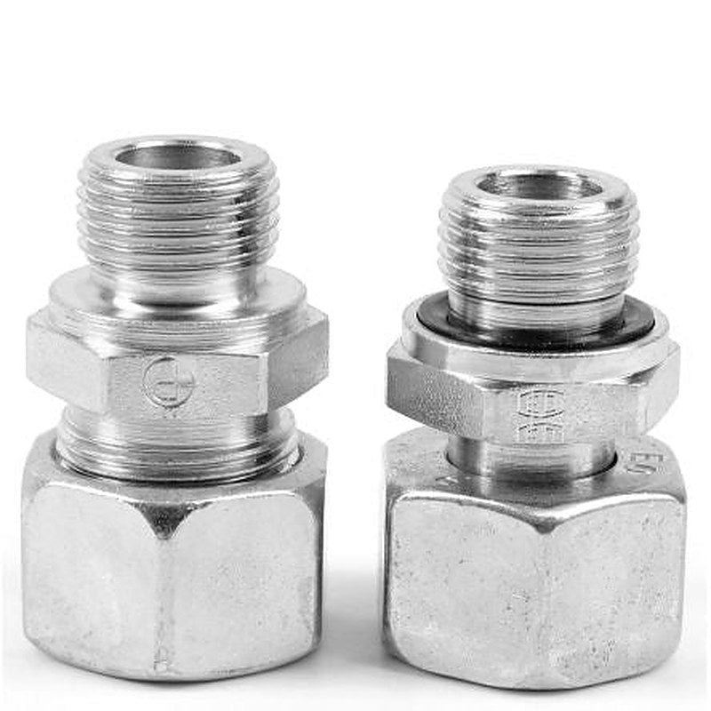 Parker GE10SR1/4EDOMDCF Hydraulic Fitting Male, 90 °, Steel, 10 mm Hose ID
