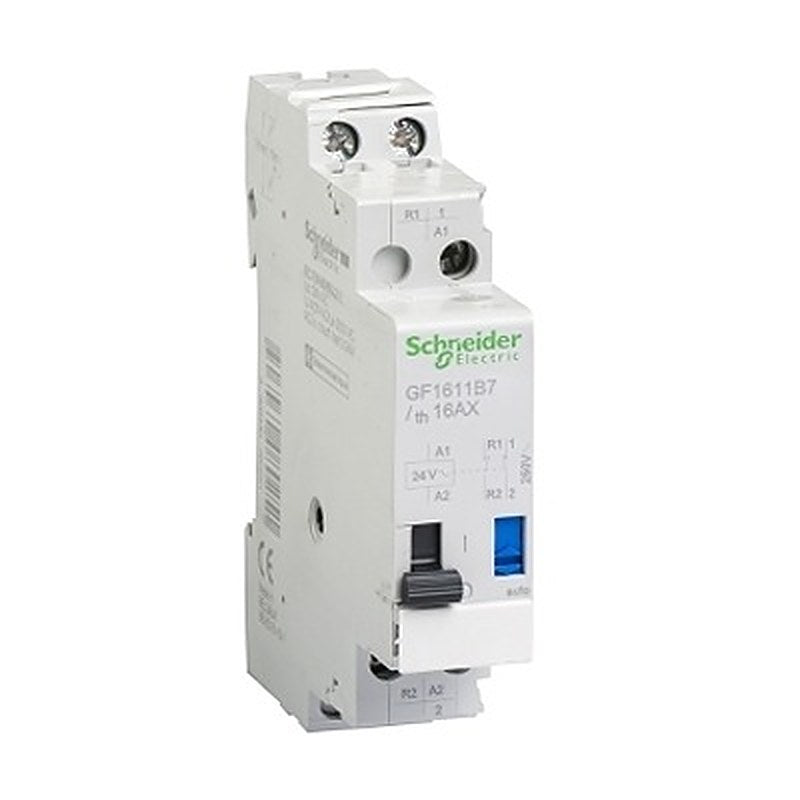 Schneider Electric Panel Mount Mounting Plate, 24V Coil, 16A Switching Current, 1 NO/1 NC