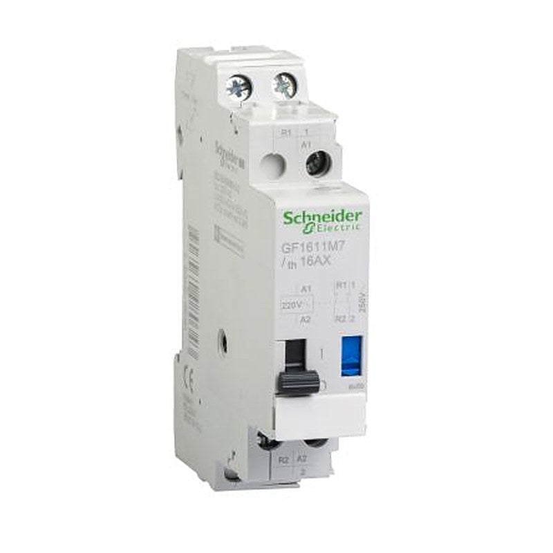 Schneider Electric GF1611 Series Solid State Relay, 16 A Load, Clip-on Mount, 250 V ac/dc Load, 220V ac/dc Control