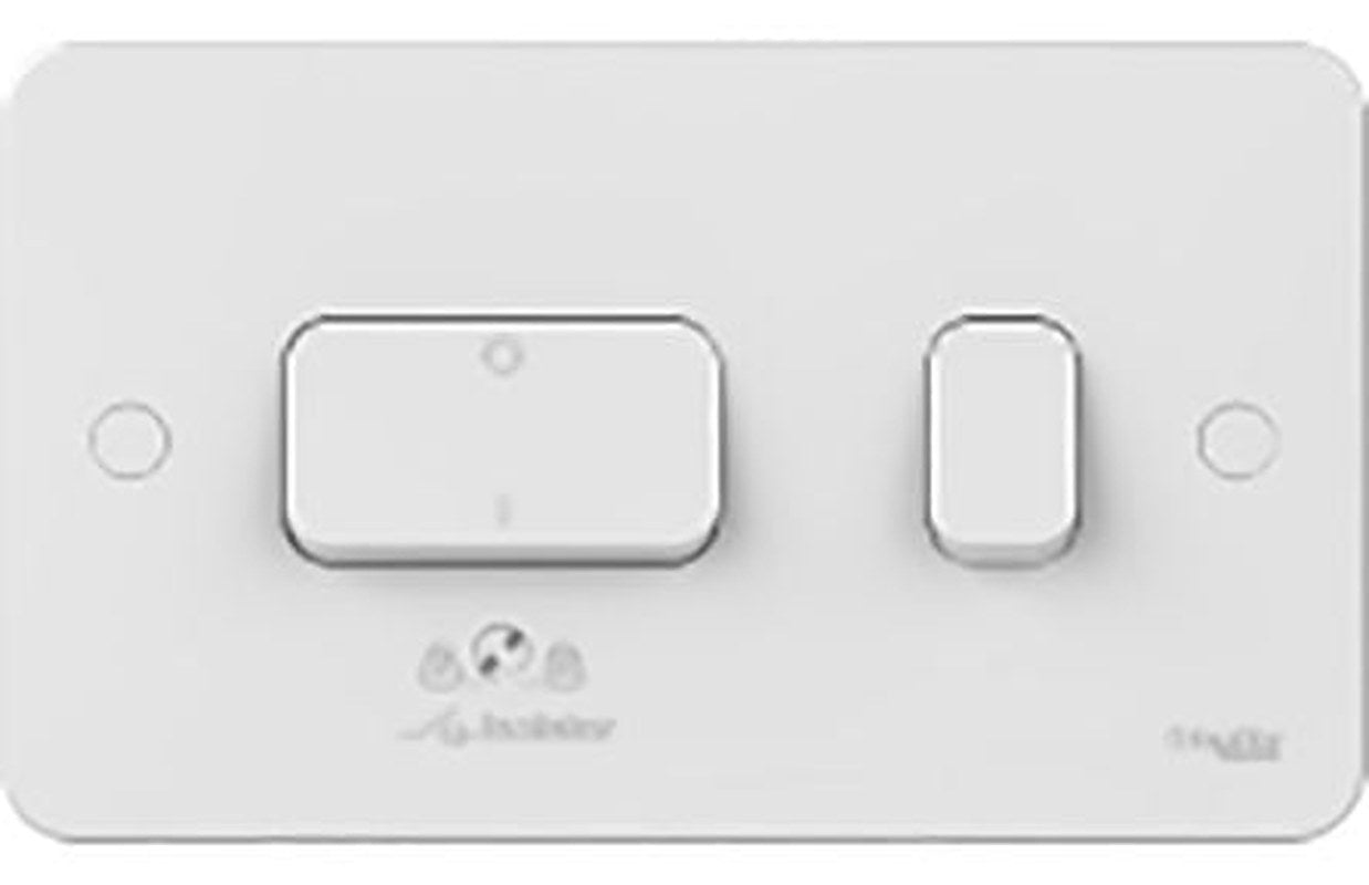 Schneider Electric White Lisse Fan Isolator Switch 230V IP20