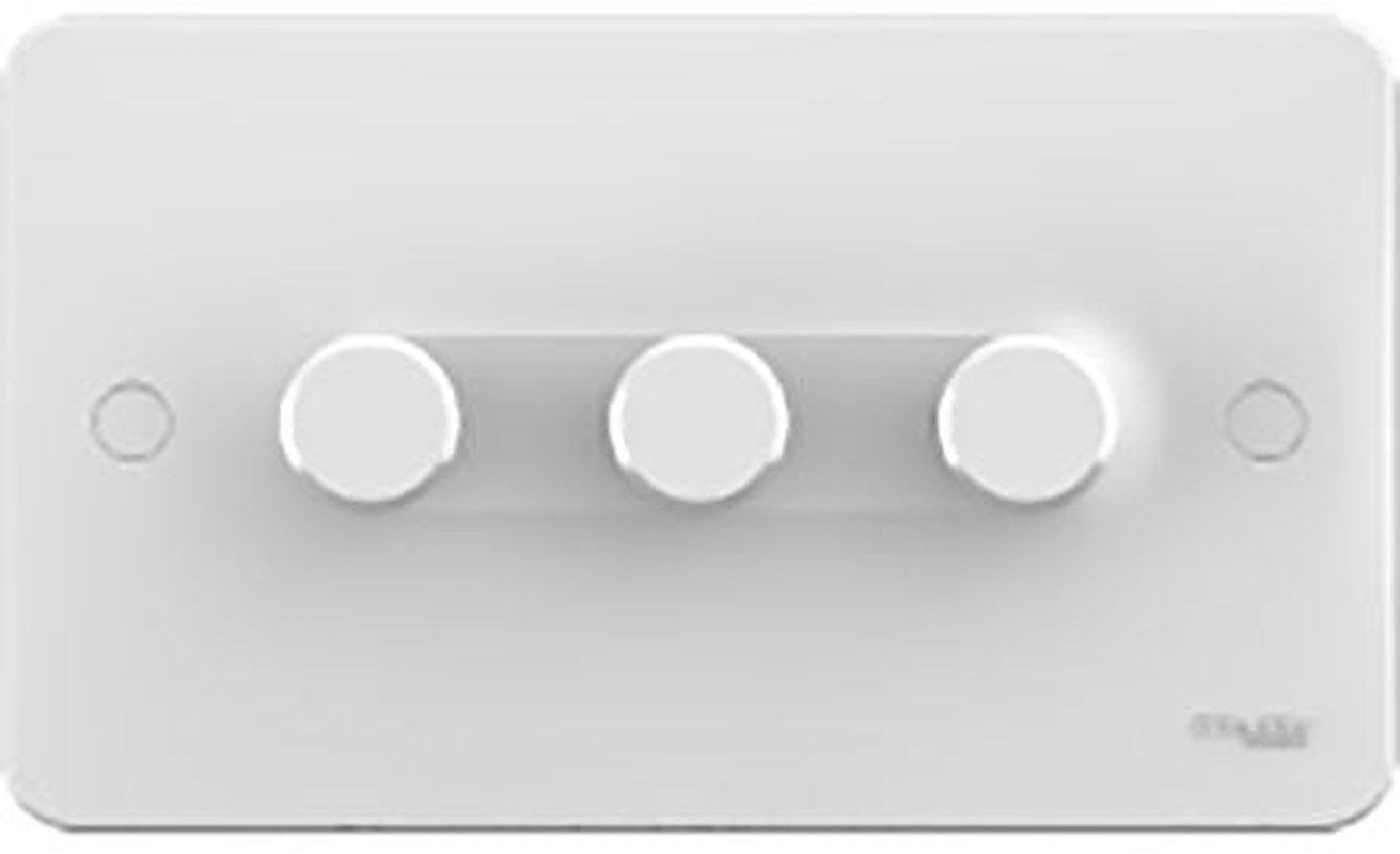 Schneider Electric 2 Way 3 Gang Dimmer Switch, 230V, 250 W