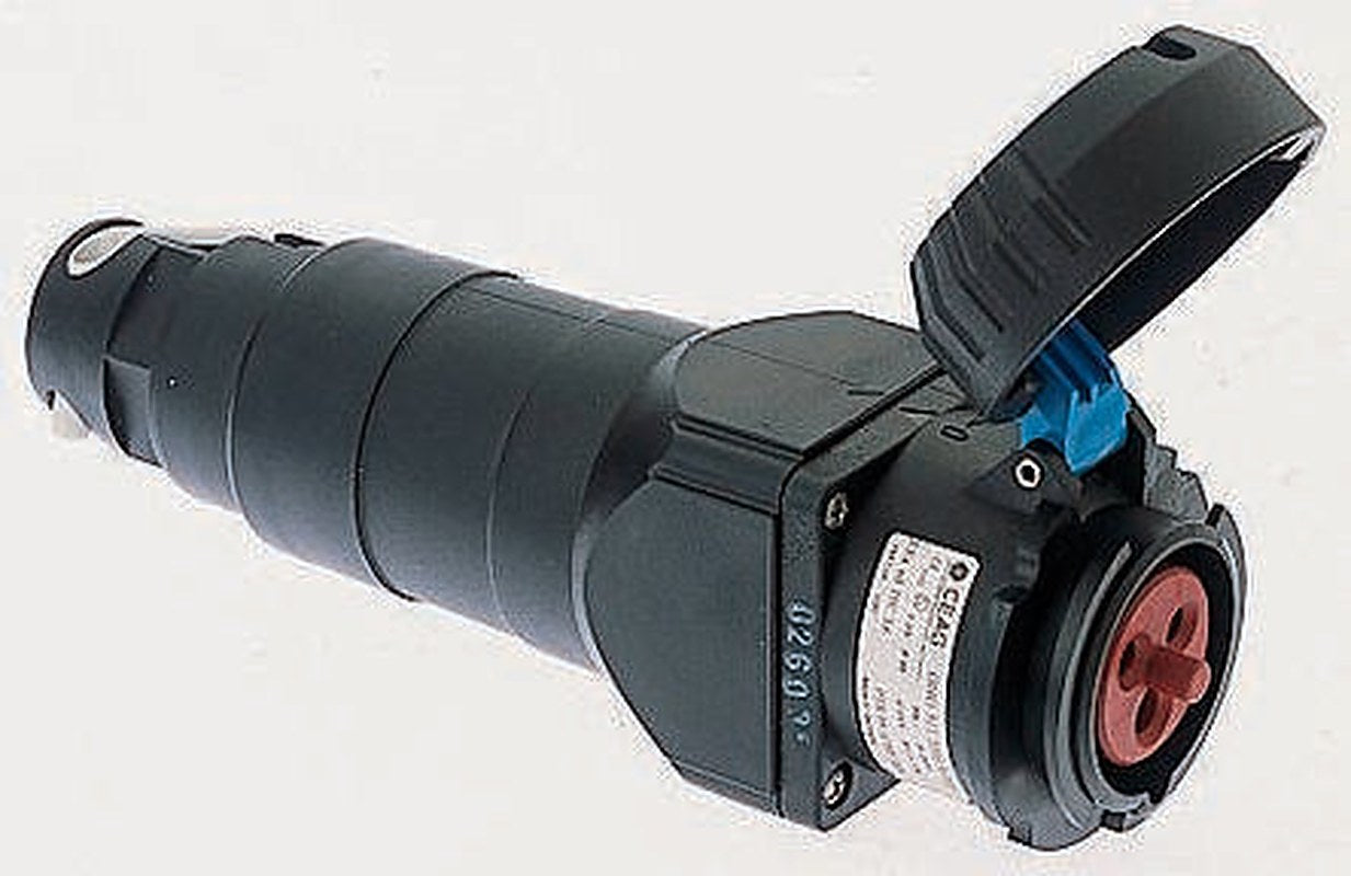 Eaton, GHG IP54, IP66 Black Heavy Duty Power Connector, Cable Mount, Rated At 32A, 415V
