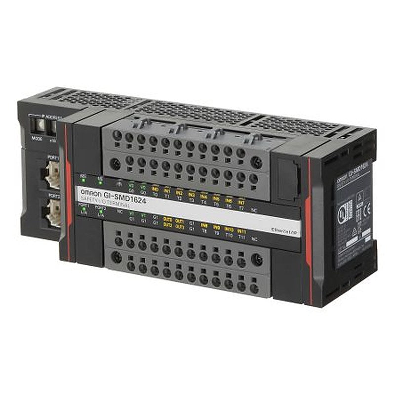 Omron Pluggable I/O Connector Safety Network Controller 2 Port 24-Position, GI-SID1224