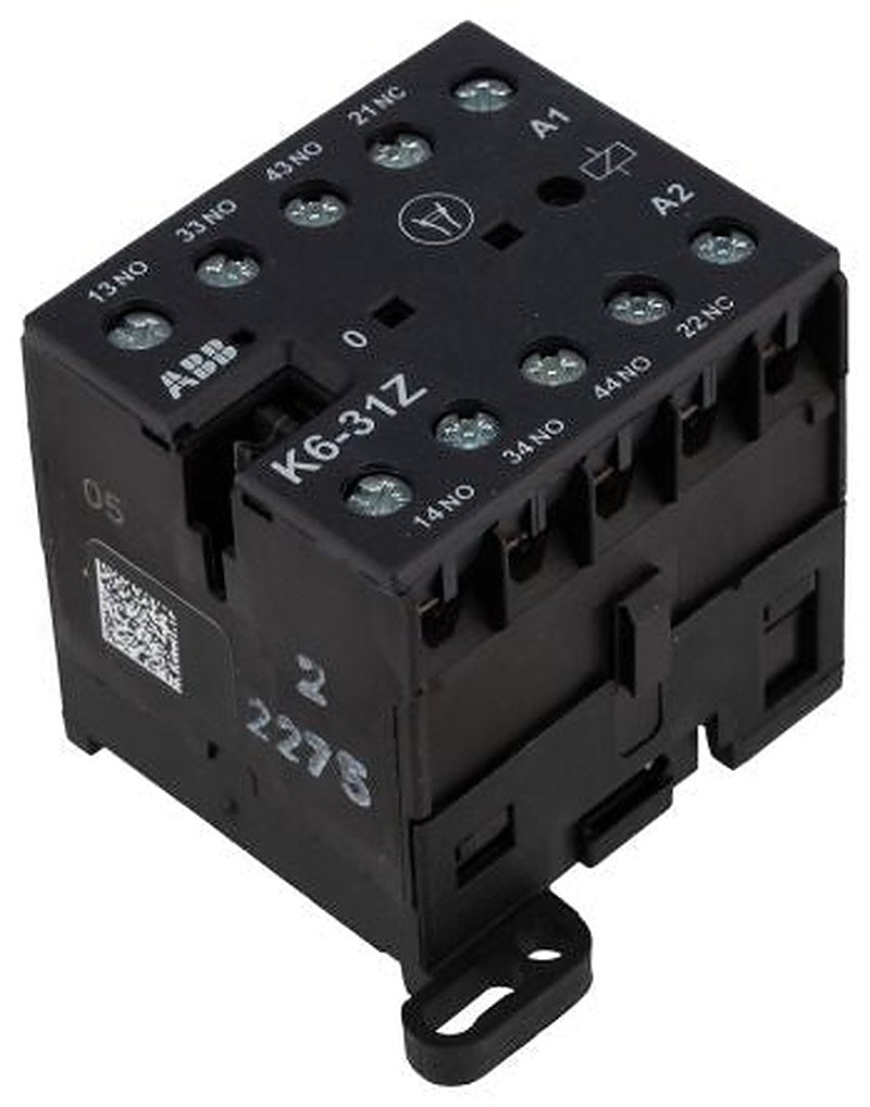 ABB K6-31Z Contactor Relay, 240V dc Coil, 4-Pole, 4 A 690V, 3 NO/1 NC