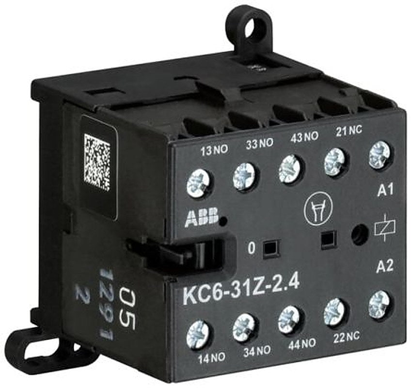 ABB KC6-31Z Contactor Relay, 12V dc Coil, 4-Pole, 4 A 690V, 3 NO/1 NC, 690V