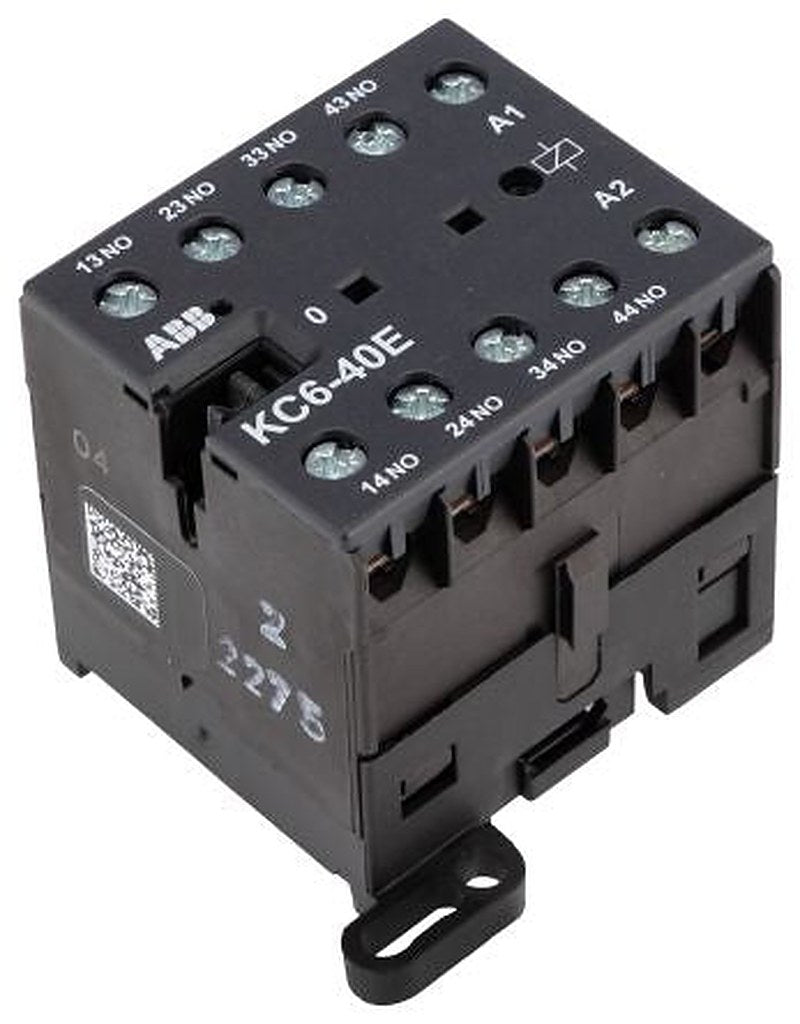 ABB KC6-40E Contactor Relay, 12V dc Coil, 4-Pole, 4 A 690V, 4 NO, 600V
