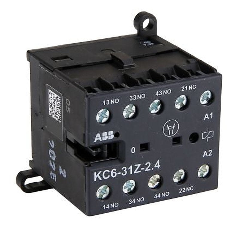 ABB KC6 Contactor Relay, 32V dc Coil, 4-Pole, 4 A, 2.4 W 690V, 3 NO/1 NC