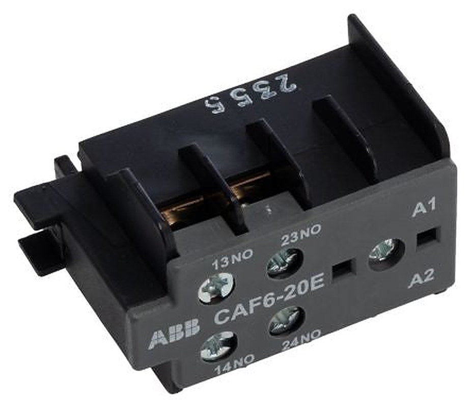ABB Auxiliary Contact, 2 Contact, 2 NO, CAF6-20E, Front, 6 A, 250.69kV, GJL1201330R0006 CAF6-20E