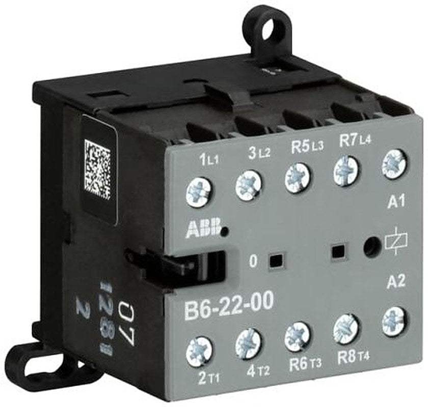 ABB GJL121 Contactor, 110V ac, 127 V ac Coil, 4-Pole, 16 A, 4 kW 127V, 2 NO/2 NC, 690V