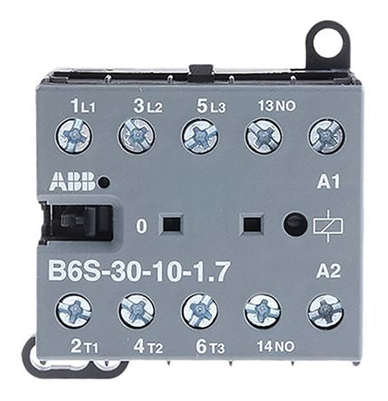 ABB B6 Contactor Relay, 24V dc Coil, 3-Pole, 9 A, 4 kW 24V dc, 3 NO, 690V ac