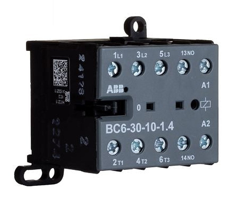 ABB BC6-30-10-1.4W Contactor, 24V Coil, 3-Pole, 20 A, 4 kW 24V, 3 NO