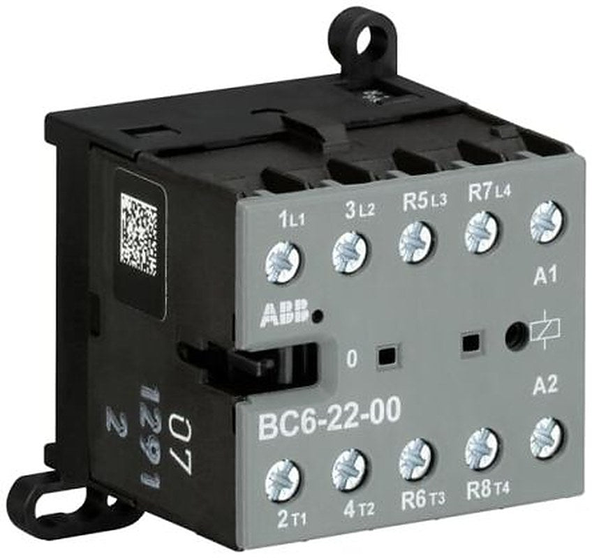 ABB GJL121 Contactor, 220V, 240 V Coil, 4-Pole, 20 A, 4 kW 220V, 240 V, 2 NO/2 NC, 690V