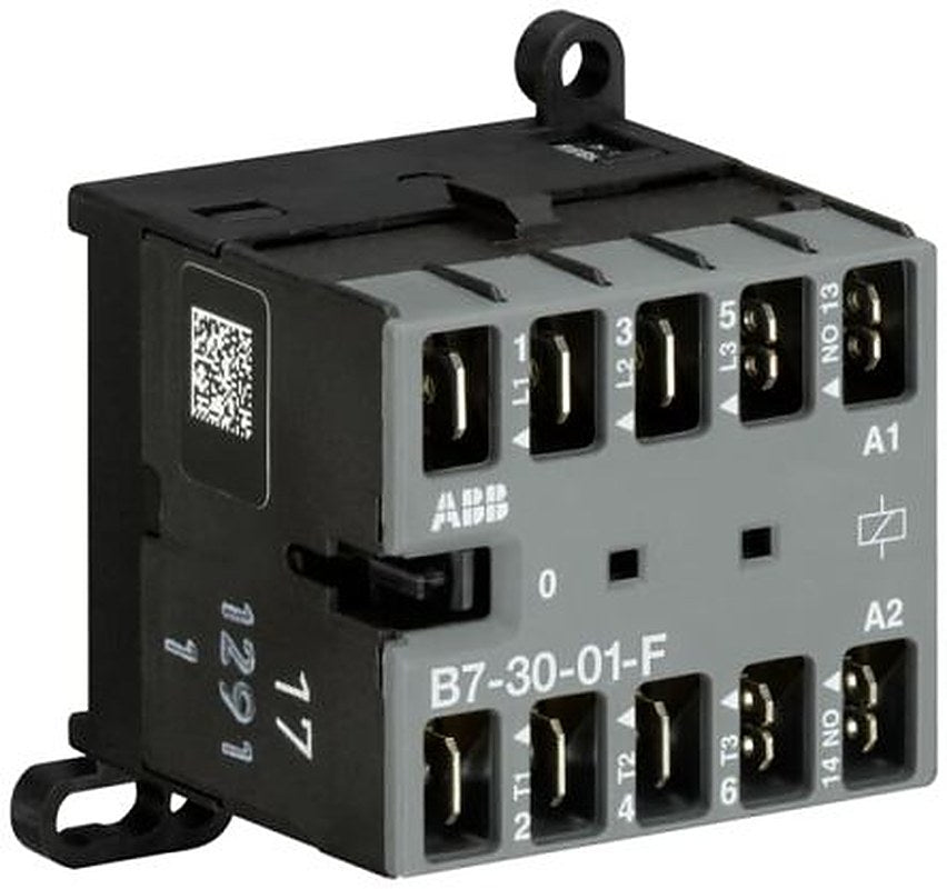 ABB B Contactor, 127V ac Coil, 3-Pole, 20 A, 5.5 kW 240V, 3 NO