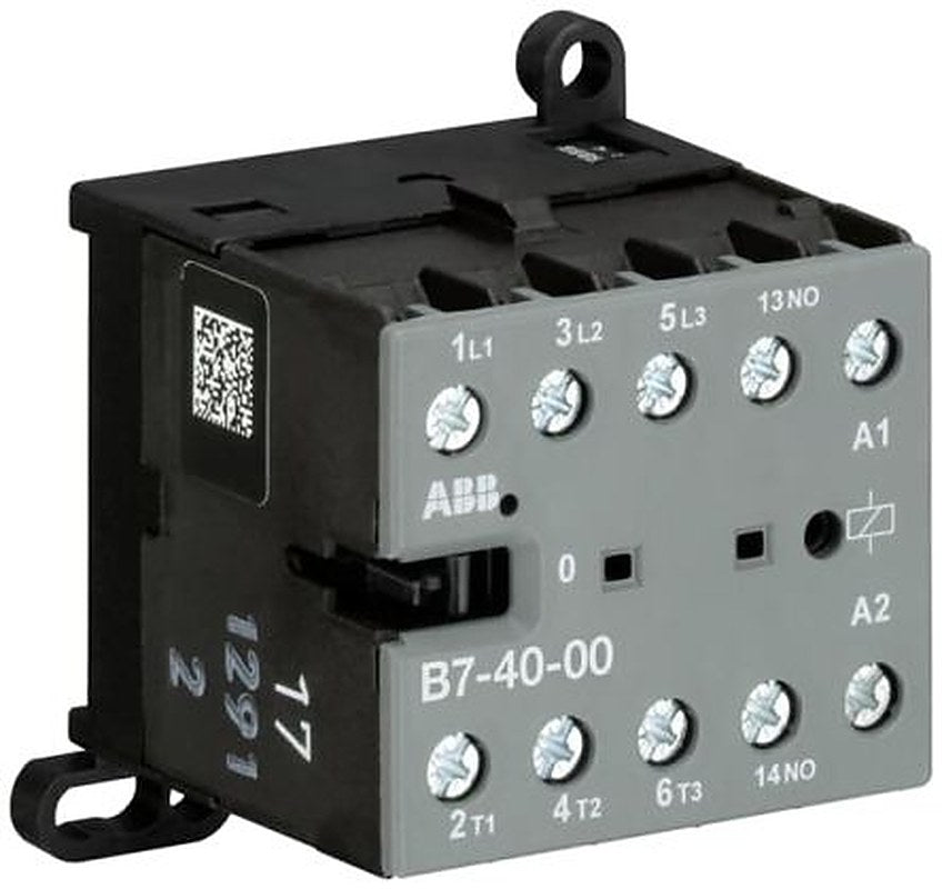 ABB GJL131 Contactor, 110V ac, 127 V ac Coil, 4-Pole, 20 A, 5.5 kW 110V ac, 127 V ac, 4 NO, 690V