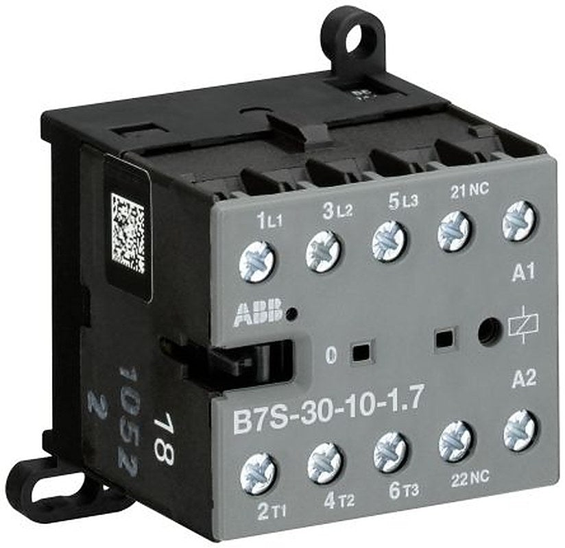 ABB B7S Contactor, 24V dc Coil, 3-Pole, 20 A, 5.5 kW 24V dc, 3 NO, 690V ac