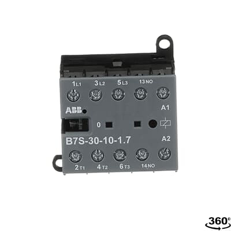 ABB B7S Contactor, 24V dc Coil, 3-Pole, 20 A, 5.5 kW 24V dc, 3 NO, 690V ac