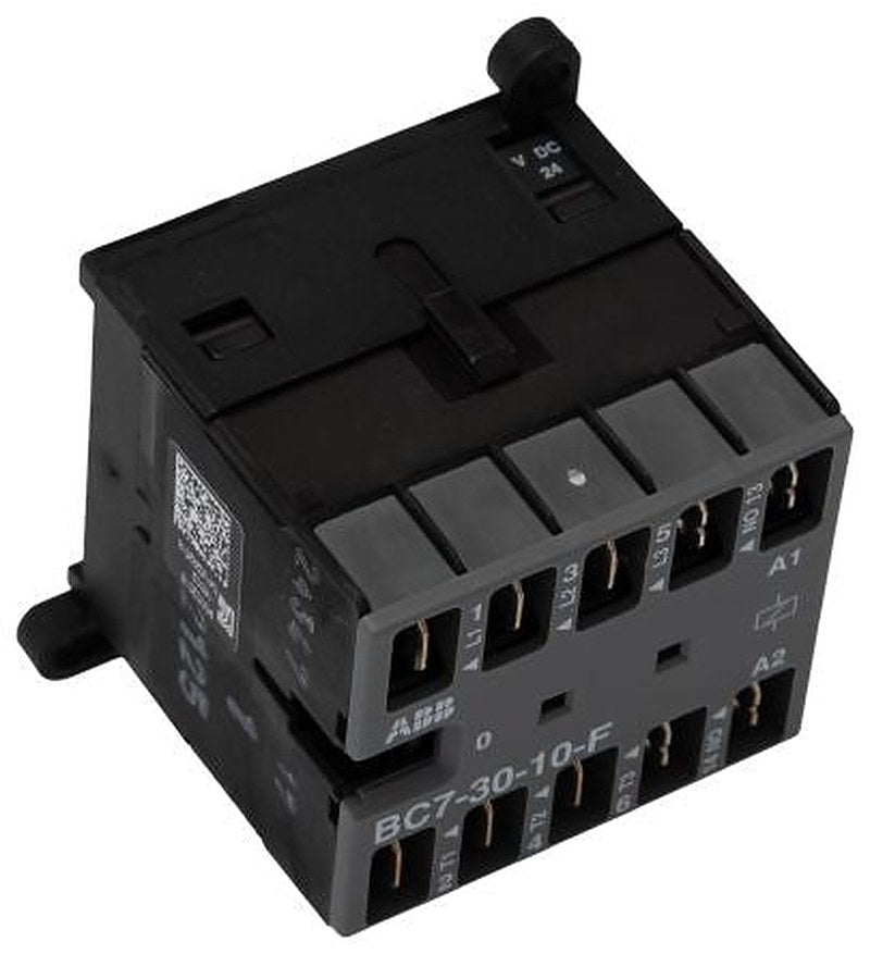 ABB B Contactor, 24V Coil, 3-Pole, 20 A, 5.5 kW 24V, 3 NO, 690V