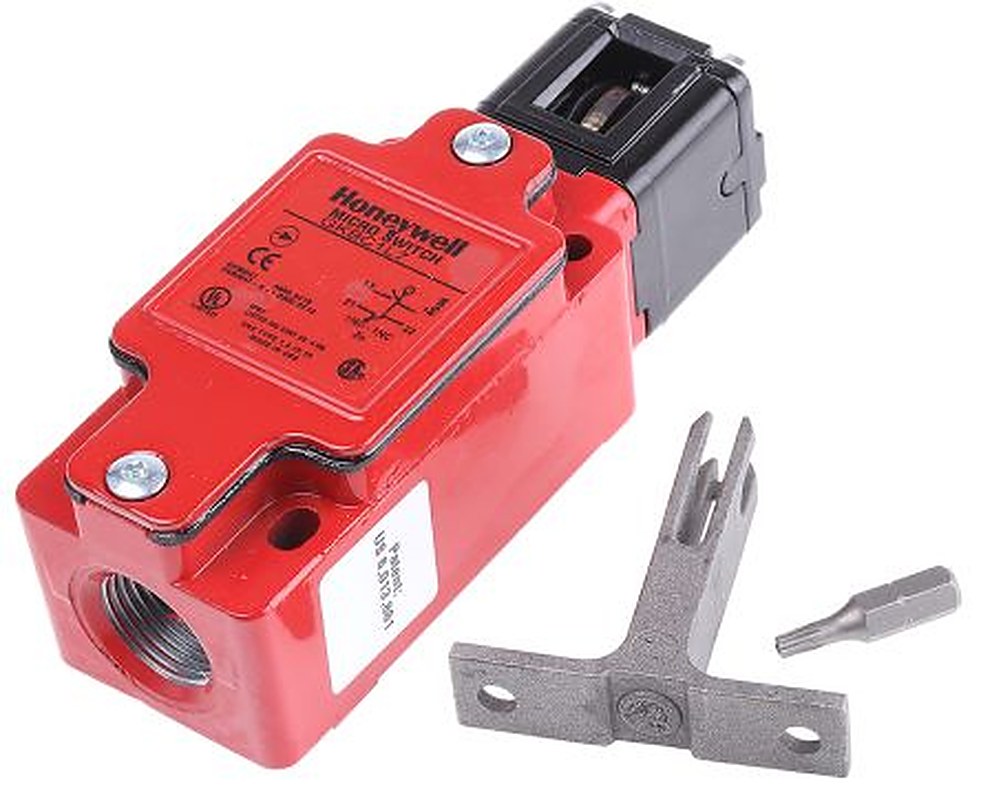 Honeywell GK Safety Interlock Switch, Keyed Actuator Included, Die Cast Zinc Epoxy Coated, Keyed