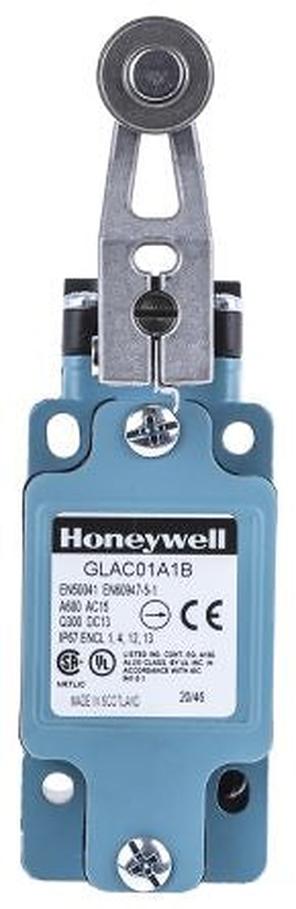 Honeywell GLA Series Roller Lever Limit Switch, 1 NC/1 NO, IP67, Die Cast Zinc Housing, 600V ac, 6A