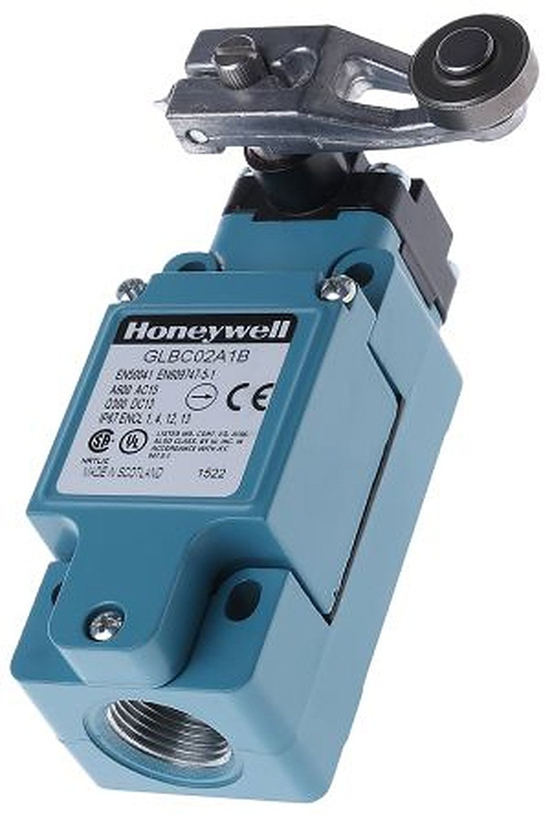 Honeywell GLB Series Roller Lever Limit Switch, 1 NO/1 NC, IP67, Die Cast Zinc Epoxy Coated Housing, 600V ac, 10A