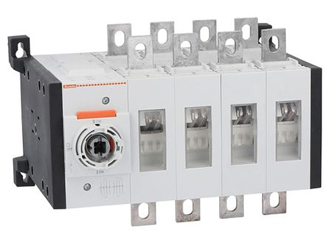 Lovato 4-Pole Screw Changeover Switch -, IP65, IP20, 630A, 500 kW