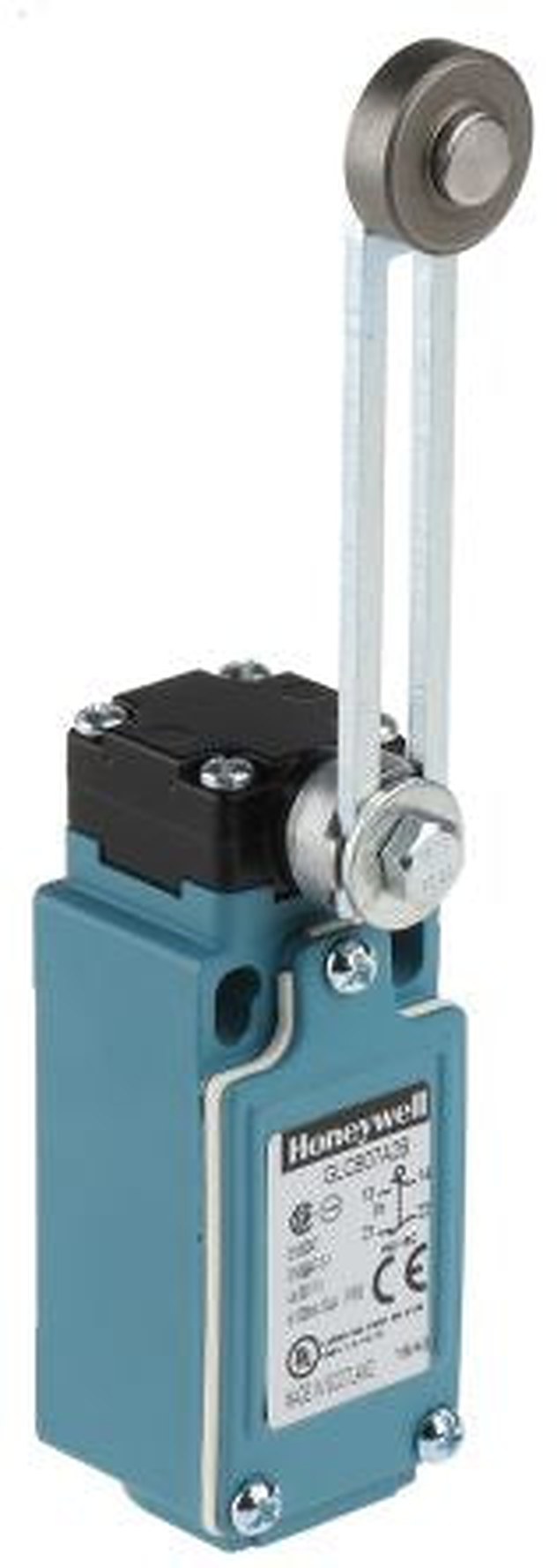 Honeywell GLC Series Adjustable Roller Lever Limit Switch, 1 NC/1 NO, IP66, Die Cast Zinc Housing, 240V ac, 6A