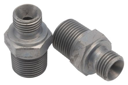 Parker 4-6F3MK4S Hydraulic Straight Threaded Adapter Male R, 60 °, Steel, 0.25 in Hose ID