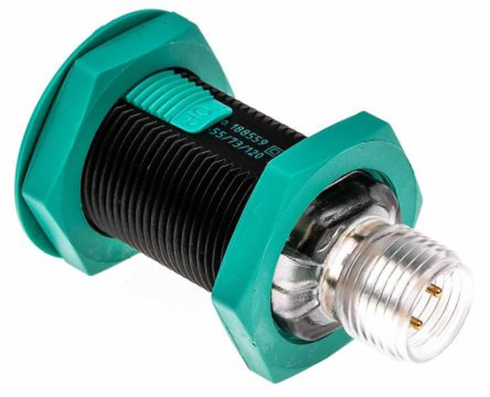 Pepperl + Fuchs Retroreflective Photoelectric Sensor, Barrel Sensor