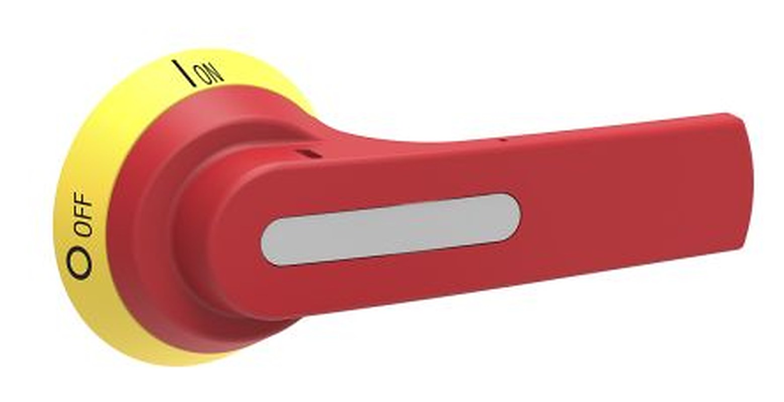 Lovato Yellow, Red Rotary Handle, 125 mm, GL Series