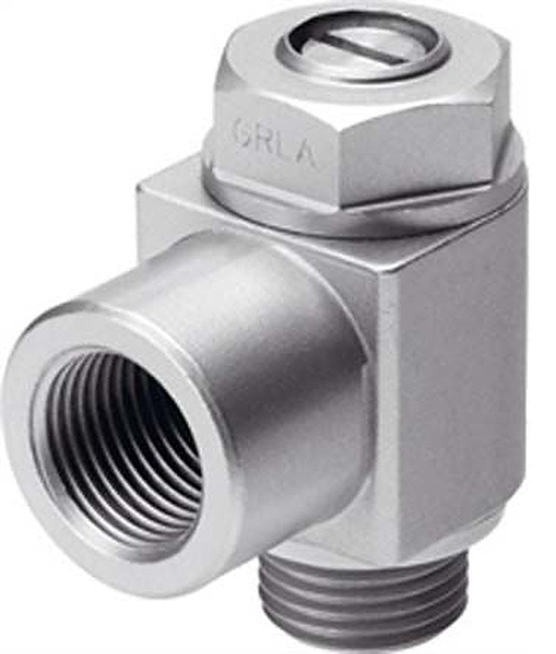 Festo GRLA Series Flow Controller Exhaust Valve, 151160, Inlet Female, Male, Outlet Female, Male