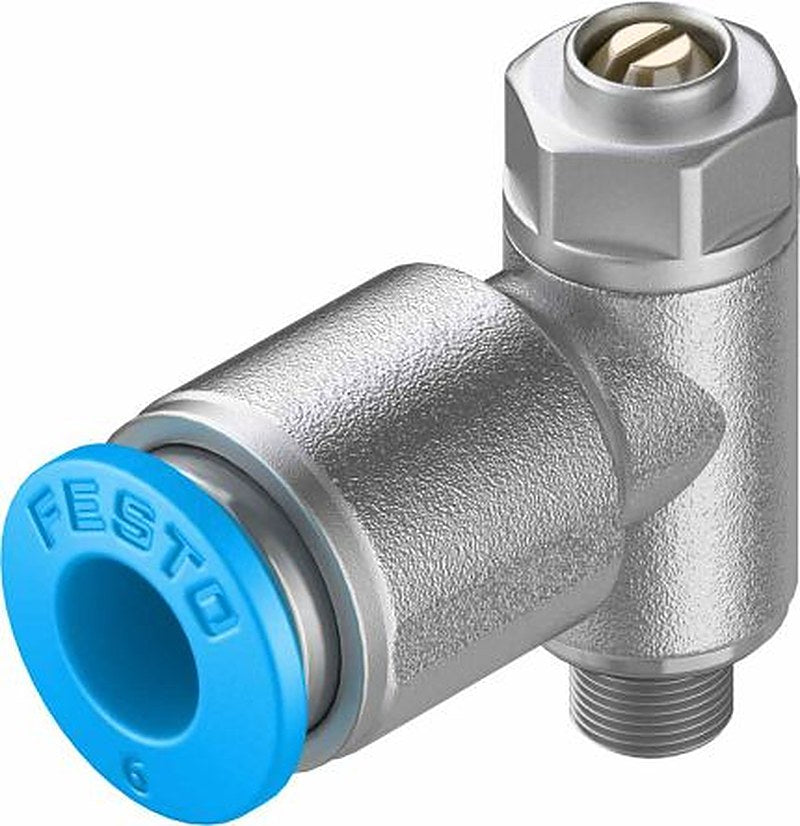 Festo GRLA Series Flow Controller Exhaust Valve, 193139, Inlet Male