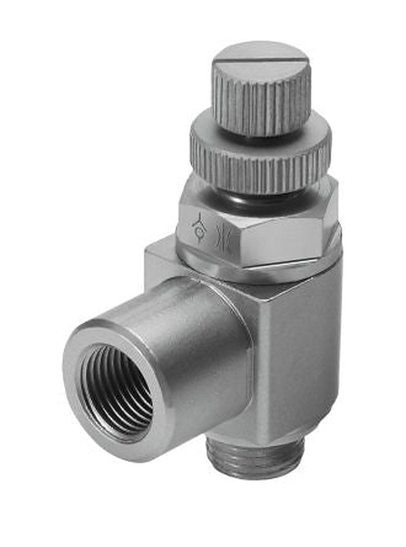 Festo GRLA-M5-RS-B Series Pressure Relief Valve, Threaded Metric M5 Threaded Metric M5