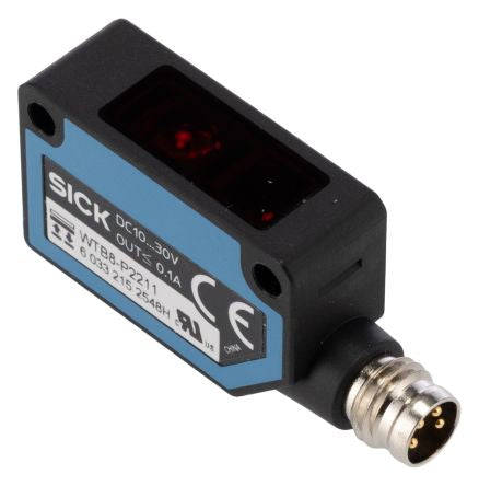 SICK Background Suppression Photoelectric Sensor, Block Sensor
