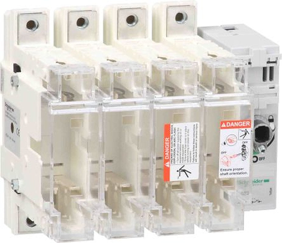 Schneider Electric Fuse Switch Disconnector, 4-Pole, 125 A, 100A