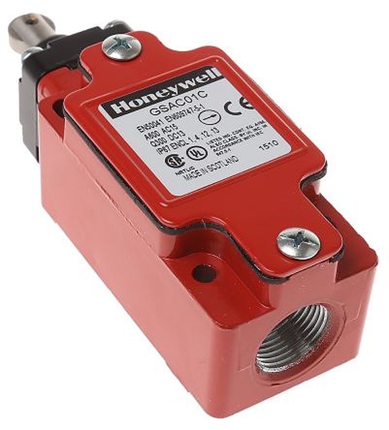 Honeywell GSS Series Plunger Limit Switch, SPST, IP67, Metal Housing, 600V ac, 6A