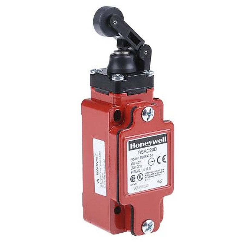 Honeywell GSA Series Roller Lever Limit Switch, DPDT, IP67, Metal Housing, 600V ac, 6A